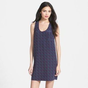 Joie 'Peri B' Navy Hearts & Spades Silk Dress